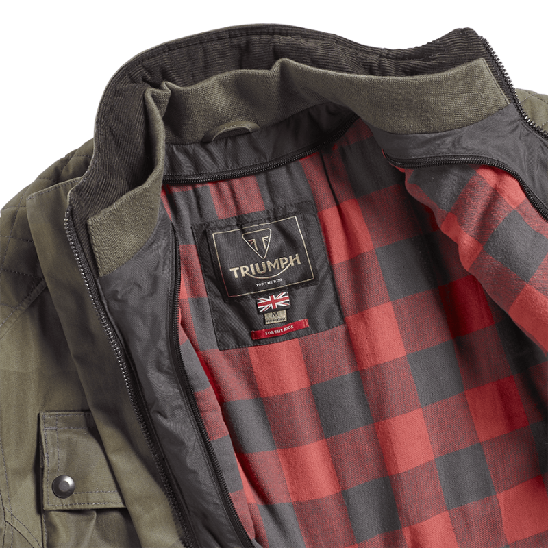 Triumph mcqueen new arrivals waxed camo jacket